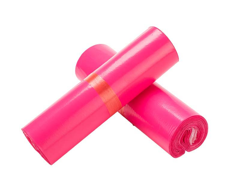 淮南玫红色快递袋-02